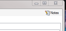 The ‘Notes’ button