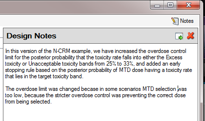 Example design notes